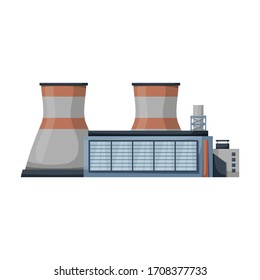 Factory building vector icon.Cartoon vector icon isolated on white background factory building.