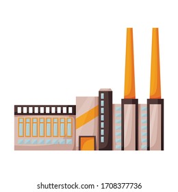 Factory building vector icon.Cartoon vector icon isolated on white background factory building.
