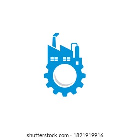 Factory Building Vector , Industry Logo