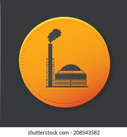 Factory  button,clean vector