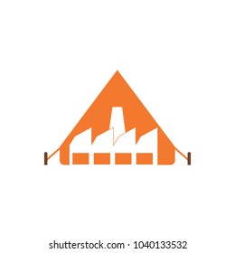 Factory Camping Logo Icon Design
