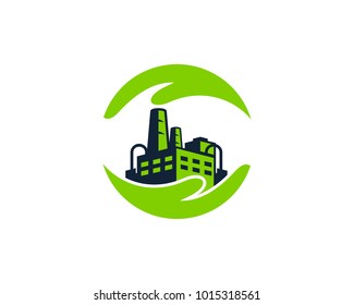 Factory Care Icon Logo Design Element