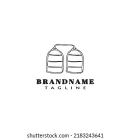 icono de plantilla de logotipo de diseño de caricatura de fábrica ilustración vectorial moderna