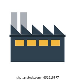 factory cartoon flat illustration