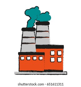 factory cartoon flat illustration draw