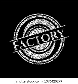 Factory chalkboard emblem