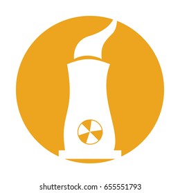 factory chimney isolated icon