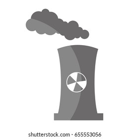 factory chimney isolated icon