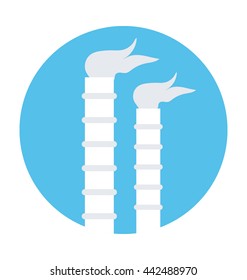 Factory Chimney Vector Icon