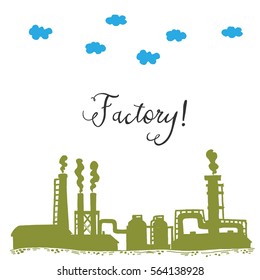 Factory concept, Heat Power Station isolated,