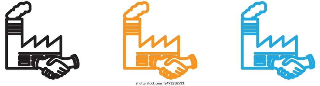 Factory deal vector logo set collection for web app ui