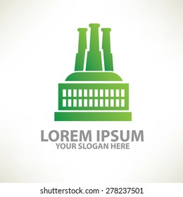 Factory design,logo template,colour concept design,clean vector