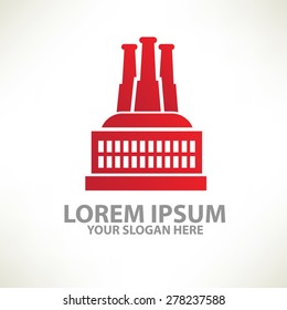 Factory design,logo template,colour concept design,clean vector