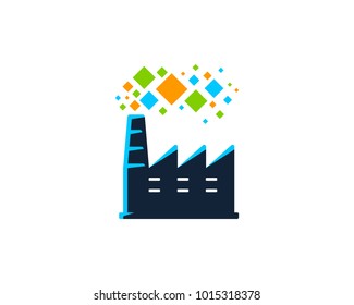 Factory Digital Icon Logo Design Element