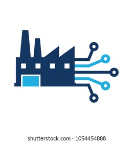 Factory Digital Logo Icon Design