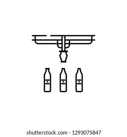 factory, drink, production icon. Element of production icon for mobile concept and web apps. Thin line factory, drink, production icon can be used for web and mobile