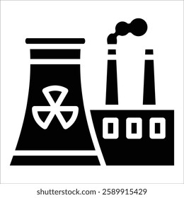 Factory Emissions Icon Element For Design