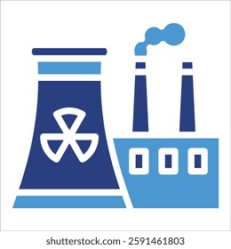 Factory Emissions Icon Element For Design