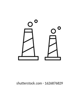 Factory, energy icon. Simple line, outline vector electro power icons for ui and ux, website or mobile application
