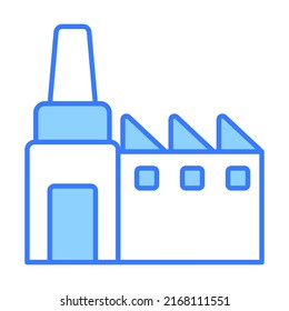 factory Finance Related Vector Line Icon. Editable Stroke Pixel Perfect.