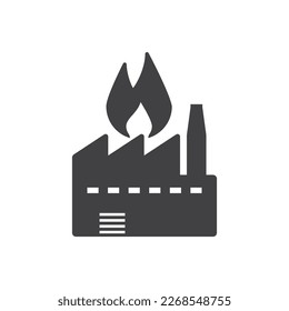 Symbol für Fabrikfeuer-Symbol