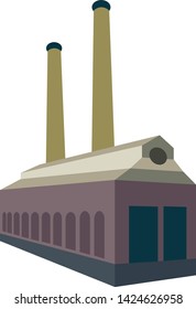 Factory flat illustration design graphic