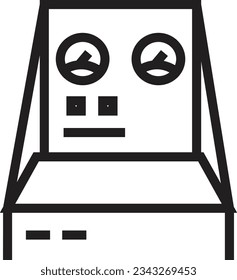 Factory Gauge Industrial Outline Icon