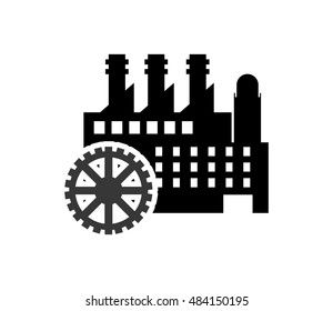 factory and gear icon