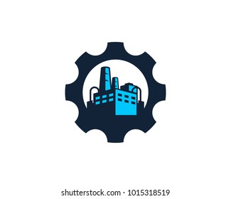 Factory Gear Icon Logo Design Element