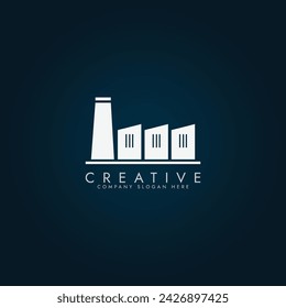
factory gear services industry Vector icon design illustration     