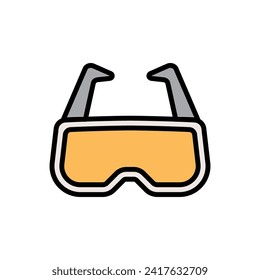 Factory Glasses Icon Vector Illustration