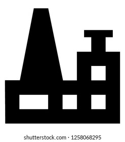 Factory glyph icon design