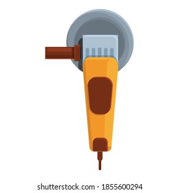 Factory grinding machine icon. Cartoon of factory grinding machine vector icon for web design isolated on white background