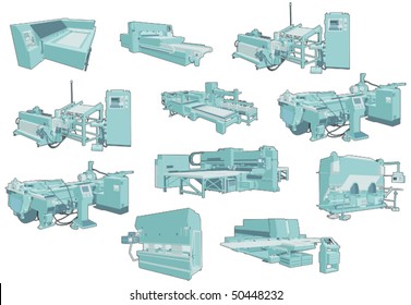 Factory heavy industrial machines