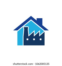 Factory House Logo Icon Design