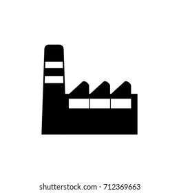 Factory icon , black sign design