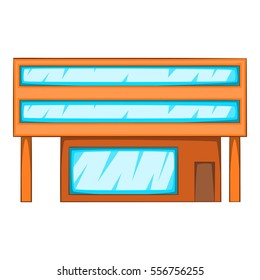 Factory icon. Cartoon illustration of factory vector icon for web