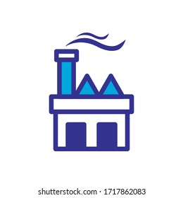 factory icon color style design