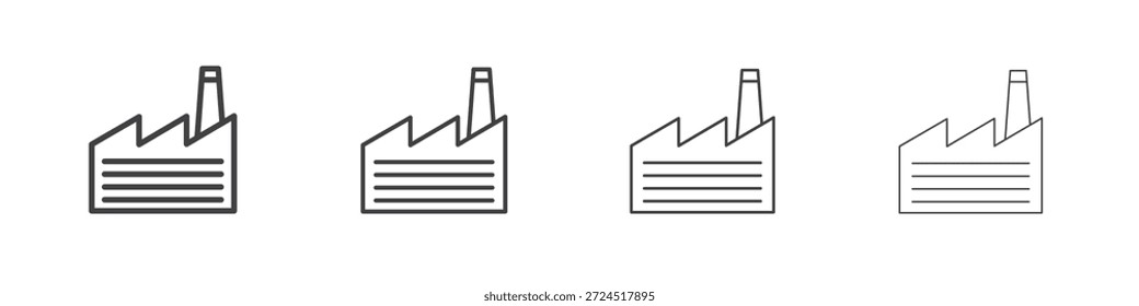 Factory icon concept Linear Pictogram. Simple element illustration.