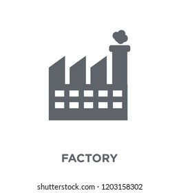 Factory icon. Factory design concept from  collection. Simple element vector illustration on white background.
