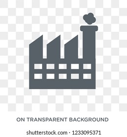 Factory icon. Factory design concept from  collection. Simple element vector illustration on transparent background.
