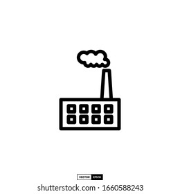 icono de fábrica, plantilla vectorial de inspiración de diseño para interfaz y cualquier propósito
