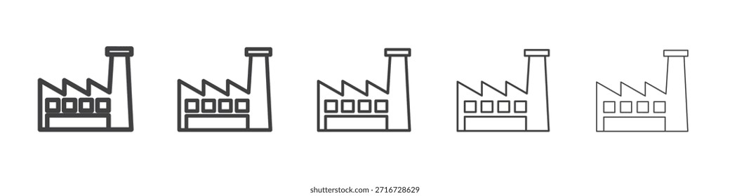 Diseño del icono de la fábrica, logotipo, App, UI. Ilustración vectorial, EPS
