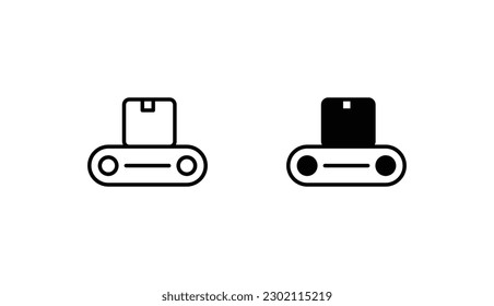 Factory icon design with white background stock illustration