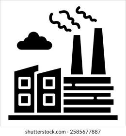 Factory Icon Element For Design