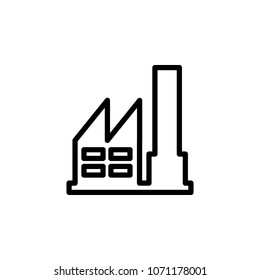 factory icon. Element of minimalistic icons for mobile concept and web apps. Thin line icon for website design and development, app development
