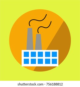 factory icon flat design