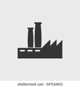 factory  icon illustration isolated vector sign symbol