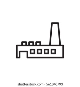 factory icon illustration isolated vector sign symbol