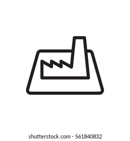 factory icon illustration isolated vector sign symbol